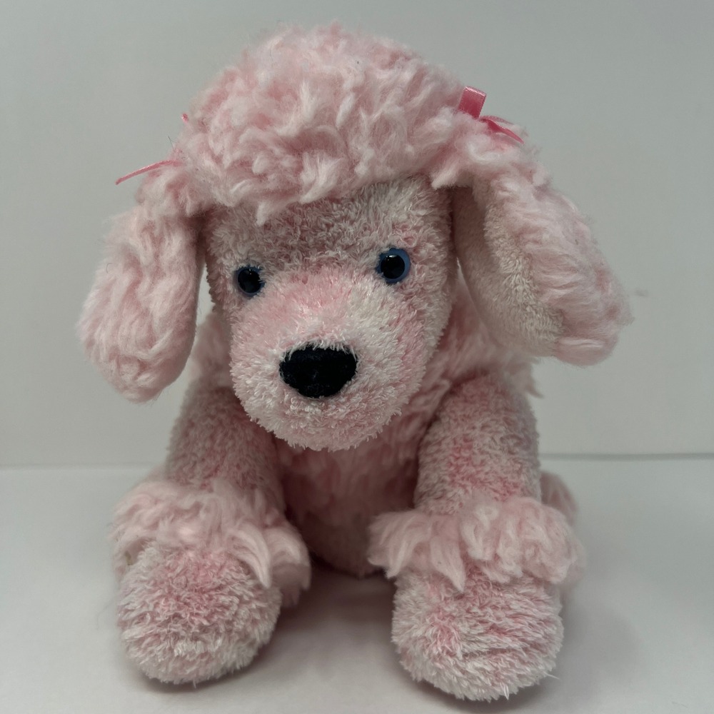 Mary Meyer Sweet Rascals Pink Poodle Shaggy Soft Puppy Cute Stuffed Animal